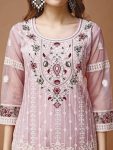 4EW ARRIVAL TWILL NET CHAIN WORK TOP BOTTOM WITH DUPATTA FESTIVE WEAR WHOLESALE PRICE ETHNIC GARMENT (11)