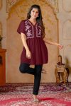 4NEW ARRIVAL GEORGETTE EMBROIDERY WORK TOP DAILY WEAR WHOLESALE PRICE ETHNIC GARMENT (1)