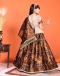 5DESIGNER JACQUARD WEAVING WORK KID’S LEHENGA CHOLI WITH DUPATTA FESTIVE WEAR WHOLESALE PRICE ETHNIC GARMENT (13)