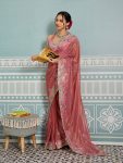 5RICH LOOK FENDY SOFT NET EMBROIDERY WITH CUTWORK SAREE WITH UNSTITCHED BLOUSE WEDDING WEAR WHOLESALE PRICE ETHNIC GARMENT (9)