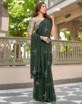 5RICH LOOK MUSLIN COTTON SILK DIGITAL PRINT WORK SAREE WITH UNSTITCHED BLOUSE CASUAL WEAR WHOLESALE PRICE ETHNIC GARMENT (12)