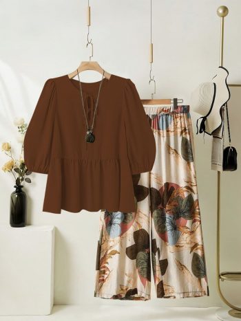 MODERN RAYON TOP WITH LYCRA DIGITAL PRINTED PALAZZO CHIKU