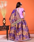 7DESIGNER JACQUARD WEAVING WORK KID’S LEHENGA CHOLI WITH DUPATTA FESTIVE WEAR WHOLESALE PRICE ETHNIC GARMENT (19)
