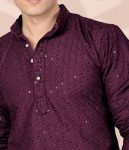 8FANCY COTTON EMBROIDERY WORK MEN’S ONLY KURTA FESTVE WEAR WHOLESALE PRICE ETHNIC GARMENT (44)