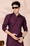8FANCY COTTON EMBROIDERY WORK MEN’S ONLY KURTA FESTVE WEAR WHOLESALE PRICE ETHNIC GARMENT (44)