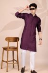 8FANCY COTTON EMBROIDERY WORK MEN’S ONLY KURTA FESTVE WEAR WHOLESALE PRICE ETHNIC GARMENT (44)