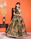9DESIGNER JACQUARD WEAVING WORK KID’S LEHENGA CHOLI WITH DUPATTA FESTIVE WEAR WHOLESALE PRICE ETHNIC GARMENT (16)