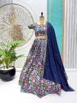 ATTRACTIVE CHINON SILK PRINTED EMBROIDERY WORK LEHENGA CHOLI WITH DUPATTA FESTIVE WEAR WHOLESALE PRICE ETHNIC GARMENT (7)