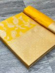 ATTRACTIVE LICHI SILK JACQUARD WORK SAREE WITH UNSTITCHED BLOUSE FESTIVE WEAR WHOLESALE PRICE ETHNIC GARMENT (6)