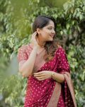 ATTRACTIVE LICHI SILK JACQUARD WORK SAREE WITH UNSTITCHED BLOUSE FESTIVE WEAR WHOLESALE PRICE ETHNIC GARMENT (7)