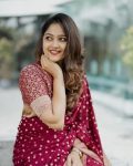 ATTRACTIVE LICHI SILK JACQUARD WORK SAREE WITH UNSTITCHED BLOUSE FESTIVE WEAR WHOLESALE PRICE ETHNIC GARMENT (7)