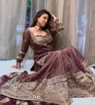 DESIGNER CHINON SILK DIGITAL PRINT WITH EMBROIDERY SEQUENCE WORK TOP BLOUSE SHARARA WITH DUPATTA PARTY WEAR WHOLESALE PRICE ETHNIC GARMENT (3)