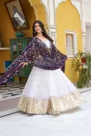 DESIGNER CRUNCHY EMBROIDERY CODING SEQUENCE WORK LEHENGA CHOLI WITH DUPATTA WEDDING WEAR WHOLESALE PRICE ETHNIC GARMENT (6)