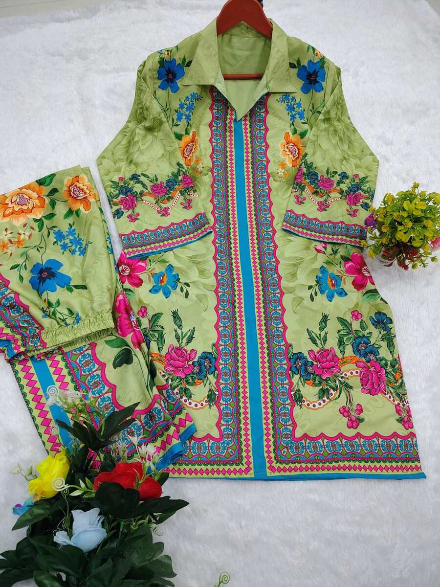 DESIGNER FRENCH CREPE DIGITAL PRINT WORK CO-ORD SET OFFICE WEAR WHOLESALE PRICE ETHNIC GARMENT (16)