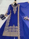 DESIGNER GEORGETTE CODING AND SEQUENCE WITH RIVET MOTI WORK TOP PALAZZO WITH DUPATTA FESTIVE WEAR WHOLESALE PRICE ETHNIC GARMENT (13)