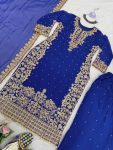 DESIGNER GEORGETTE CODING AND SEQUENCE WITH RIVET MOTI WORK TOP PALAZZO WITH DUPATTA FESTIVE WEAR WHOLESALE PRICE ETHNIC GARMENT (13)