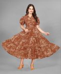 DESIGNER GEORGETTE DIGITAL PRINT WORK ONE PIECE CHIKU