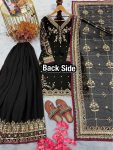 DESIGNER GEORGETTE EMBROIDERY SEQUENCE WITH RIVET MOTI WORK TOP PALAZZO WITH DUPATTA WEDDING WEAR WHOLESALE PRICE ETHNIC GARMENT (3)