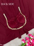 DESIGNER GEORGETTE EMBROIDERY SEQUENCE WORK GOWN BOTTOM WITH DUPATTA PARTY WEAR WHOLESALE PRICE ETHNIC GARMENT (6)