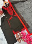 DESIGNER GEORGETTE EMBROIDERY WORK TOP PALAZZO WITH DUPATTA OFFICE WEAR WHOLESALE PRICE ETHNIC GARMENT (4)