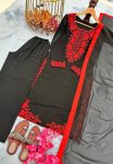 DESIGNER GEORGETTE EMBROIDERY WORK TOP PALAZZO WITH DUPATTA OFFICE WEAR WHOLESALE PRICE ETHNIC GARMENT (4)