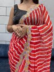 DESIGNER GEORGETTE PRINT WITH SEQUNCE EMBROIDERY WORK CUT WORK LACE BORDER WORK SAREE WITH UNSTITCHED BLOUSE PARTY WEAR WHOLESALE PRICE ETHNIC GARMENT (9).jpeg