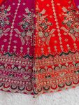 DESIGNER GEORGETTE THREAD WITH SEQUENCE WORK LEHENGA CHOLI WITH DUPATTA WEDDING WEAR WHOLESALE PRICE ETHNIC GARMENT (4)