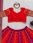 DESIGNER GEORGETTE THREAD WITH SEQUENCE WORK LEHENGA CHOLI WITH DUPATTA WEDDING WEAR WHOLESALE PRICE ETHNIC GARMENT (4)