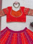 DESIGNER GEORGETTE THREAD WITH SEQUENCE WORK LEHENGA CHOLI WITH DUPATTA WEDDING WEAR WHOLESALE PRICE ETHNIC GARMENT (4)