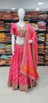 DESIGNER MUSLIN SILK DIGITAL PRINT WITH EMBROIDERY WORK LEHENGA CHOLI WITH DUPATTA WEDDING WEAR WHOLESALE PRICE ETHNIC GARMENT (2)