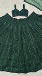 DESIGNER NET RAINBOW SEQUENCE & DORI WORK LEHENGA CHOLI WITH DUPATTA RECEPTION WEAR WHOLESALE PRICE ETHNIC GARMENT (2)