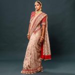 DESIGNER ORGANZA SILK EMBRODIERY VISCOSE THRED AND ZARI CODING WORK SAREE WITH UNSTITCHED BLOUSE WEDDING WEAR WHOLESALE PRICE ETHNIC GARMENT (5)