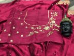 DESIGNER RANGOLI SILK EMBRODERY SEQUANCE WITH ZARI WORK FANCY BORDER WORK SAREE WITH UNSTITCHED BLOUSE PARTY WEAR WHOLESALE PRICE ETHNIC GARMENT (4)