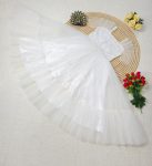 DESIGNER SOFT NET FABRIC WITH DESIGNER NET WORK MIDI DRESS PARTY WEAR WHOLESALE PRICE ETHNIC GARMENT (30)