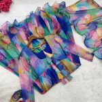DESIGNER TABBY ORGANZA SILK DIGITAL PRINT WORK GOWN BOTTOM WITH DUPATTA FESTIVE WEAR WHOLESALE PRICE ETHNIC GARMENT (15)