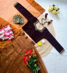 DESIGNER VELVET CUT DANA HAND WORK CHOLI WITH TWILL NET LEHENGA AND DUPATTA FESTIVE WEAR WHOLESALE PRICE ETHNIC GARMENT (1)