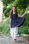 FANCY 14KG RAYON FOIL PRINT AND LACE WORK KID’S TOP AND DHOTI SET FESTIVE WEAR WHOLESALE PRICE ETHNIC GARMENT(30)