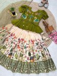 FANCY CHINON KID’S TOP LEHENGA WITH DUPATTA FESTIVE WEAR WHOLESALE PRICE ETHNIC GARMENT (2)