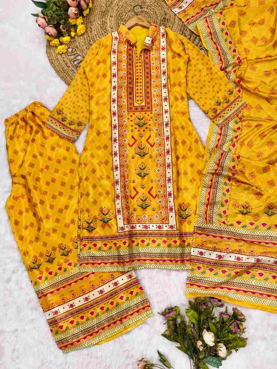 FANCY CHINON SILK DIGITAL PRINT WORK TOP PALAZZO WITH DUPATTA FESTIVE WEAR WHOLESALE PRICE ETHNIC GARMENT (7)