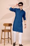FANCY COTTON EMBROIDERY WORK MEN’S ONLY KURTA FESTVE WEAR WHOLESALE PRICE ETHNIC GARMENT (27)