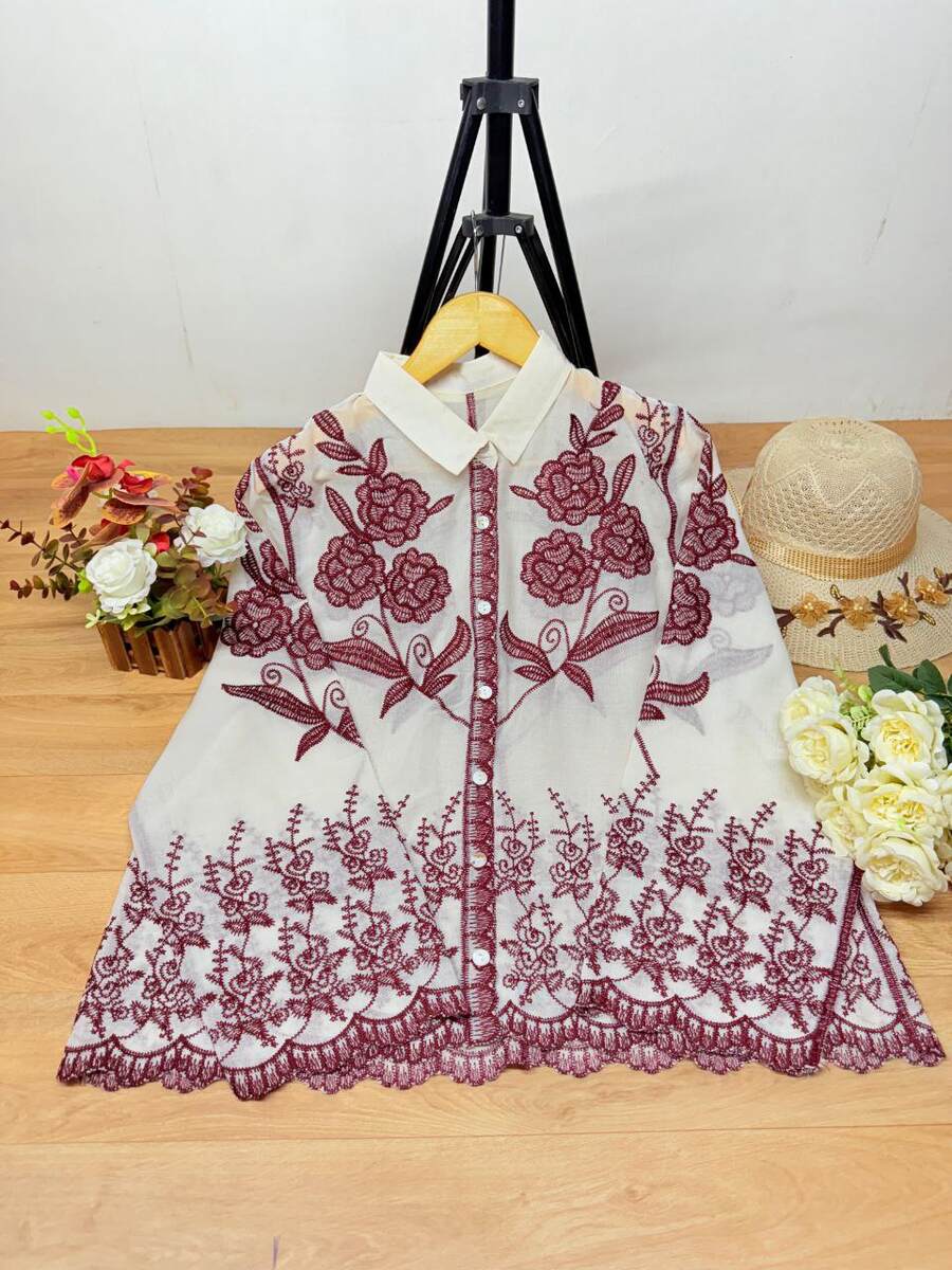 FANCY COTTON EMBROIDERY WORK TOP OFFICE WEAR WHOLESALE PRICE ETHNIC GARMENT (5)