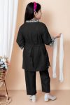 FANCY CREPE EMBROIDERY WORK KID’S TOP BOTTOM WITH DUPATTA FESTIVE WEAR WHOLESALE PRICE ETHNIC GARMENT (18)