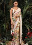 FANCY GEORGETTE DIGITAL PRINT WORK SAREE WITH UNSTITCHED BLOUSE MULTI