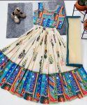 FANCY MUSLIN COTTON MUSLIN COTTON WORK KID’S LEHENGA CHOLI WITH DUPATTA FESTIVE WEAR WHOLESALE PRICE ETHNIC GARMENT (4)