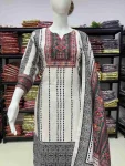 FANCY MUSLIN HAND KHATLI MIRROR WORK TOP BOTTOM WITH DUPATTA FESTIVE WEAR WHOLESALE PRICE ETHNIC GARMENT (3)