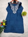 FANCY RAYON COTTON EMBROIDERY WORK SHORT KURTI OFFICE WEAR WHOLESALE PRICE ETHNIC GARMENT (21)