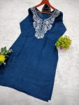 FANCY RAYON COTTON EMBROIDERY WORK SHORT KURTI OFFICE WEAR WHOLESALE PRICE ETHNIC GARMENT (21)