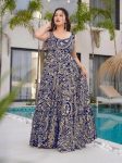 FANCY RAYON DIGITAL PRINT WORK GOWN FESTIVE WEAR WHOLESALE PRICE ETHNIC GARMENT (2)