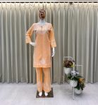 FANCY RAYON EMBROIDERY WORK KURTI PALAZZO SET CASAUL WEAR WHOLESALE PRICE ETHNIC GARMENT (2)