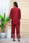 FANCY RAYON SILK EMBROIDERY WORK CO-ORD SET OFFICE WEAR WHOLESALE PRICE ETHNIC GARMENT (7)